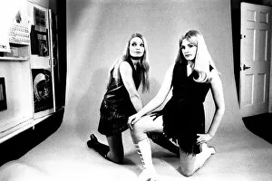 Images Dated 13th April 1970: A fashion shoot from 13 April 1970 - Models wear dresses with knee lenght boots