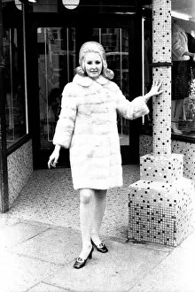 Images Dated 2nd May 1970: A fashion shoot from 2 May 1970 - A model wears a fur coat