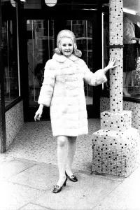 A fashion shoot from 2 May 1970 - A model wears a fur coat A fashion shoot from 2 May 1970 - A model wears a fur coat