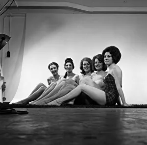 Fashion shoot for models wearing swimsuits. They are, Gioia Cecil Bull, Hilda Dabby Fashion shoot for models wearing swimsuits. They are, Gioia Cecil Bull, Hilda Dabby