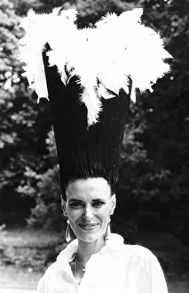 Fashionable racegoer at Royal Ascot in June 1983 Fashionable racegoer at Royal Ascot in June 1983
