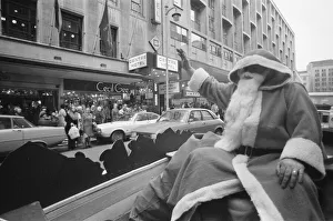 Father Christmas Tours Birmingham City Centre, 8th December 1979. Centre Hotel, Cecil Gee Father Christmas Tours Birmingham City Centre, 8th December 1979. Centre Hotel, Cecil Gee