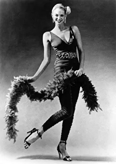 Feather Look. Stretchy all-in-one bodysuit. Worn with ocelot belt Feather Look. Stretchy all-in-one bodysuit. Worn with ocelot belt