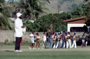 February 1990 90-1082-005 International Test Match Cricket. West Indies vs England February 1990 90-1082-005 International Test Match Cricket. West Indies vs England