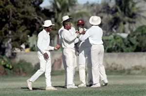 February 1990 90-1082-019 International Test Match Cricket. West Indies vs England February 1990 90-1082-019 International Test Match Cricket. West Indies vs England