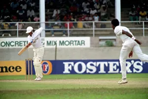 February 1990 90-1082-071 International Test Match Cricket. West Indies vs England February 1990 90-1082-071 International Test Match Cricket. West Indies vs England