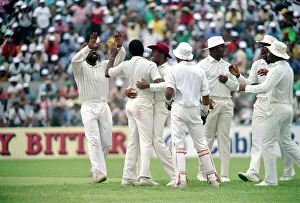 February 1990 90-1082-073 International Test Match Cricket. West Indies vs England February 1990 90-1082-073 International Test Match Cricket. West Indies vs England
