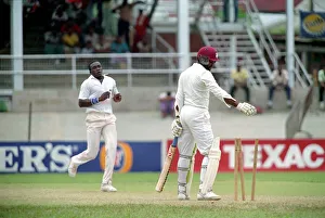 February 1990 90-1082-082 International Test Match Cricket. West Indies vs England February 1990 90-1082-082 International Test Match Cricket. West Indies vs England