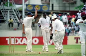February 1990 90-1082-085 International Test Match Cricket. West Indies vs England February 1990 90-1082-085 International Test Match Cricket. West Indies vs England