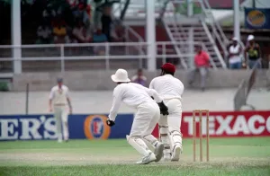 February 1990 90-1082-107 International Test Match Cricket. West Indies vs England February 1990 90-1082-107 International Test Match Cricket. West Indies vs England