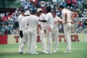 February 1990 90-1082-111 International Test Match Cricket. West Indies vs England February 1990 90-1082-111 International Test Match Cricket. West Indies vs England