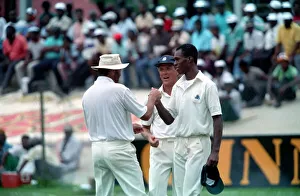 February 1990 90-1082-120 International Test Match Cricket. West Indies vs England February 1990 90-1082-120 International Test Match Cricket. West Indies vs England