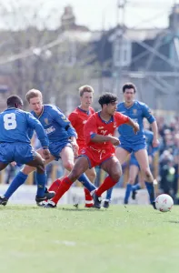 Images Dated 4th May 1991: Fee £75 for online and £150 for print Wimbledon v Crystal Palace