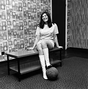 Female football referee Joan Lancaster, from Brinnginton, Stockport. 8th January 1971 Female football referee Joan Lancaster, from Brinnginton, Stockport. 8th January 1971