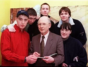 Images Dated 4th March 1999: Fergus McCann signing autographs for fans March 1999