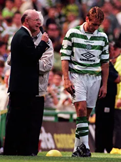 Fergus McCann speaks to Celtic crowd August 1998 under a hail of jeers whilst Tom Fergus McCann speaks to Celtic crowd August 1998 under a hail of jeers whilst Tom