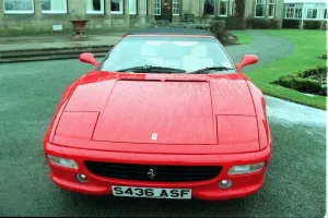FERRARI CARS AT GLENEAGLES HOTEL February 1999 red sports car FERRARI CARS AT GLENEAGLES HOTEL February 1999 red sports car
