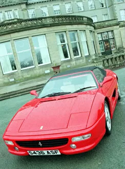 Images Dated 1st February 1999: Ferrari cars lineup at the Gleneagles Hotel. Pictured is the 355 FI Spider