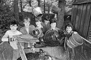 Fighting to keep Britain beautiful are Holmfirth High School pupils (from left)