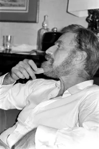 Film actor Charlton Heston at the Dorchester Hotel in London, today Film actor Charlton Heston at the Dorchester Hotel in London, today