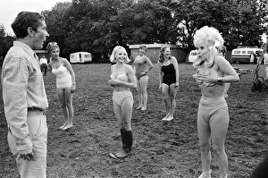 Television Collection: Films Carry On Camping Barbara Windsor covers her breasts with her hands after