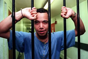 Finley Quaye singer Greenock Prison March 1998 played for prisoners inmates at Finley Quaye singer Greenock Prison March 1998 played for prisoners inmates at