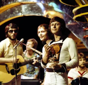 Images Dated 14th June 1974: First Class - Pop Group seen here during rehearsals for the BBC television