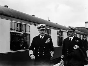 First Sea Lord, Louis Mountbatten, 1st Earl Mountbatten of Burma seen here at Coventry First Sea Lord, Louis Mountbatten, 1st Earl Mountbatten of Burma seen here at Coventry