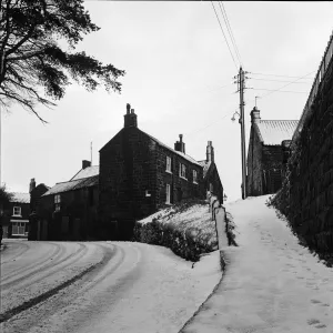 First snow of the winter at Castleton, Cleveland. 1971 First snow of the winter at Castleton, Cleveland. 1971