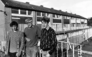 The first tenants have moved into a block of flats which is being renovated in a The first tenants have moved into a block of flats which is being renovated in a