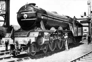 The Flying Scotsman on 12th May 1977 on tis way to Carnforth Rail Museum The Flying Scotsman on 12th May 1977 on tis way to Carnforth Rail Museum