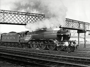 Flying Scotsman approaching Derby Station 15th December 1985