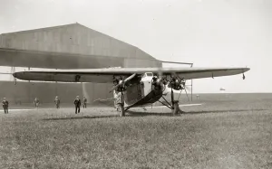 The Fokker aeroplane in which Captain Loewenstein disappeared crossing the channel The Fokker aeroplane in which Captain Loewenstein disappeared crossing the channel