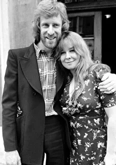 Images Dated 20th September 1973: Folk Singer Sandy Denny marries Trevor Lucas of the Folk Group Fairport Convention at