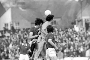 Football: Oxford United vs. Manchester United. February 1975 75-00765-006 Football: Oxford United vs. Manchester United. February 1975 75-00765-006