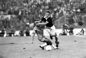 Football Scotland v Brazil World Cup Finals 1974 Kenny Dalglish in action Football Scotland v Brazil World Cup Finals 1974 Kenny Dalglish in action