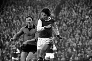 Images Dated 3rd January 1976: Football: Wolves (3) vs. Arsenal (0). Skipper Alan Ball