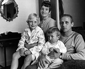 Footballer Alex Young relaxing at his home with his wife Nancy Footballer Alex Young relaxing at his home with his wife Nancy
