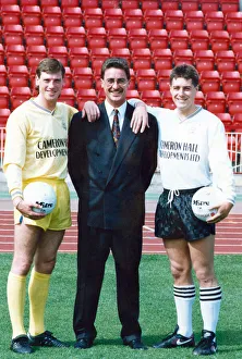 Images Dated 15th August 1991: Footballer Derek Bell of Gateshead FC (right). 15th August 1991