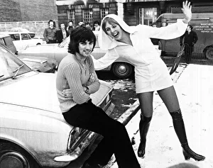 Footballer George Best meets 21 year old pop singer Lucy who wrote a song called " Footballer George Best meets 21 year old pop singer Lucy who wrote a song called "
