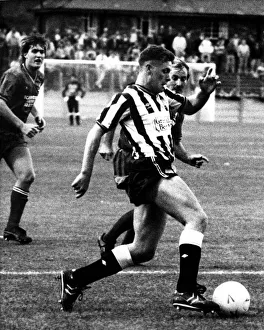 Images Dated 6th August 1987: Footballer Paul Gascoigne - Gazza Newcastle United v Scarborough 6 August 1987