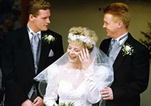 Images Dated 14th November 1992: Footballer Paul Gascoigne - Gazza The wedding of Anna Marie Gascoigne to John Paul