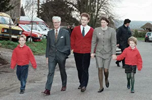 Foreign Secretary Douglas Hurd with his wife Judy and some of his children Foreign Secretary Douglas Hurd with his wife Judy and some of his children
