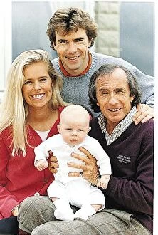 Images Dated 3rd July 1995: Former formula one racing driver Jackie Stewart with son Paul Stewart