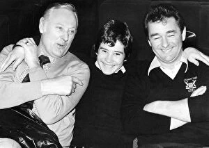 Images Dated 2nd January 2013: Fourteen year old Nigel Clough hugging his father Nottingham Forest manager Brian Clough