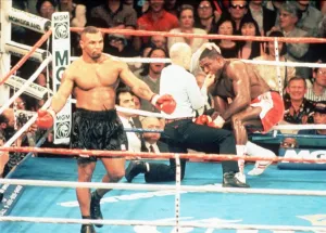 Frank Bruno Boxer loses his WBC title to Mike Tyson wins by knock out Frank Bruno Boxer loses his WBC title to Mike Tyson wins by knock out