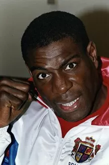 Images Dated 20th April 1993: Frank Bruno boxer who is about to face Carl Williams