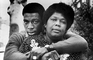 Cdburnt Collection: Frank Bruno stands with his arms around the shoulders of his mum Lynette Bruno