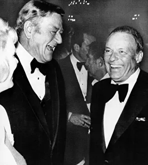 Frank Sinatra the singer with John Wayne the actor Frank Sinatra the singer with John Wayne the actor