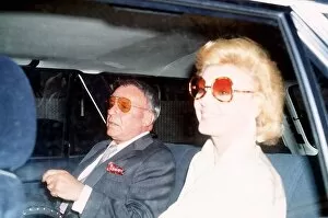 Images Dated 31st July 1984: Frank Sinatra singer and wife sit in car